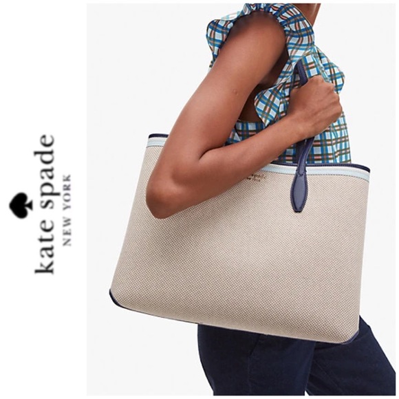 NWT Kate Spade all day tote beige yellow - Picture 7 of 7
